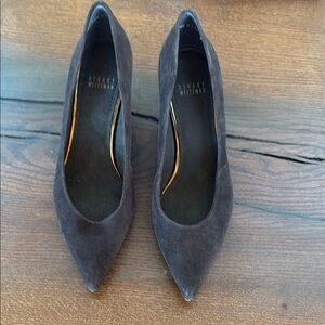 Elegant Black Suede Women's Heels